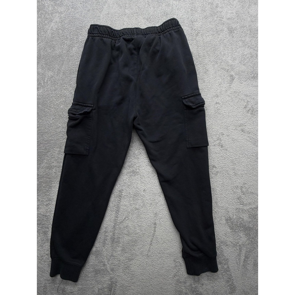 Nike Pants Mens Medium Black Jogger Fleece Cargo Elastic Waist CD3129-010 - Picture 12 of 16